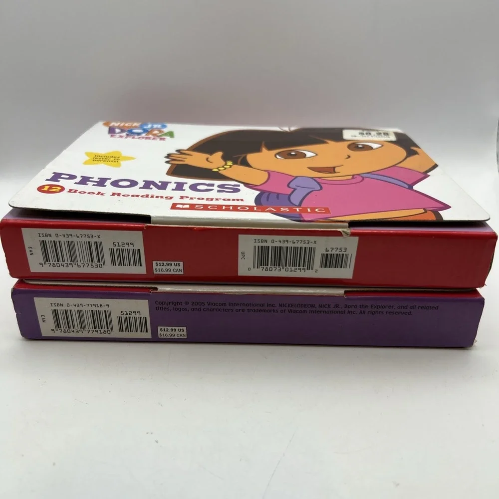 2X Dora the Explorer Phonics Boxed Sets, 23 Books- Box 1&2,  Phonics Scholastic